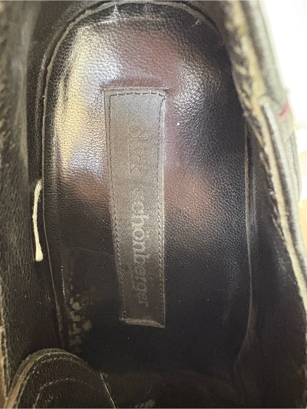 Dirk Schönberger Vintage Y2K Archival Black Leather Derbies Men's Sz 42 Biltrite
